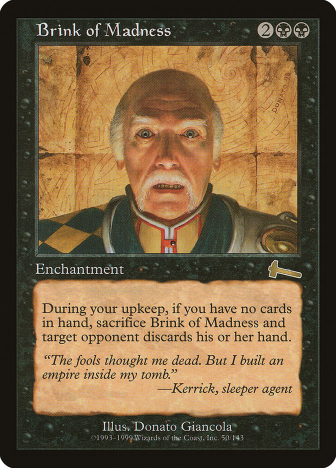 Brink of Madness [Urza's Legacy] Magic: The Gathering
