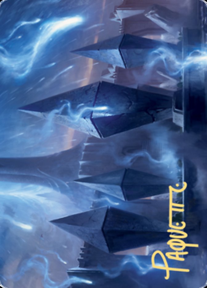 Sea Gate Restoration Art Card (Gold-Stamped Signature) [Zendikar Rising Art Series] Magic: The Gathering