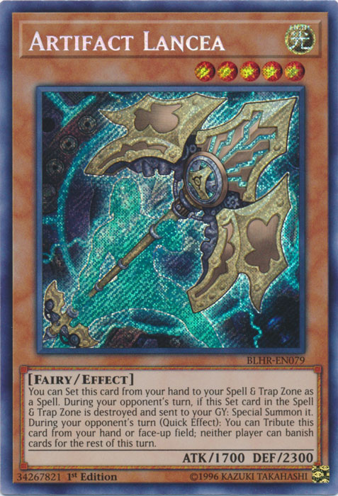 Artifact Lancea [BLHR-EN079] Secret Rare Yu-Gi-Oh!