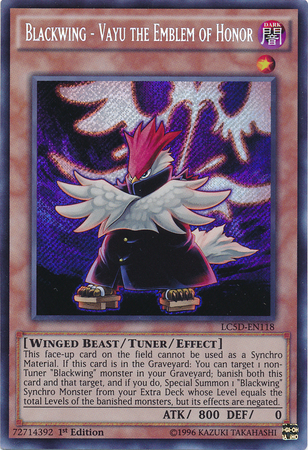 Blackwing - Vayu the Emblem of Honor [LC5D-EN118] Secret Rare Yu-Gi-Oh!