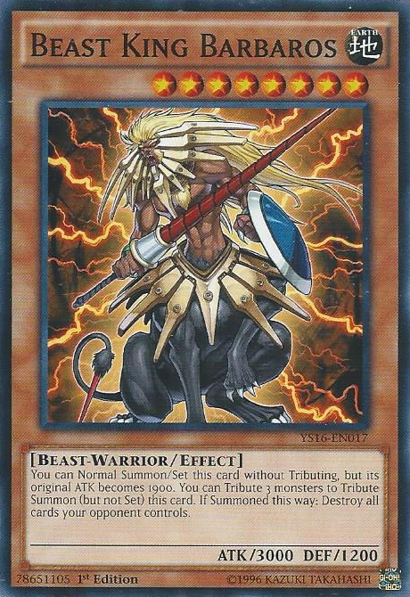 Beast King Barbaros [YS16-EN017] Common Yu-Gi-Oh!