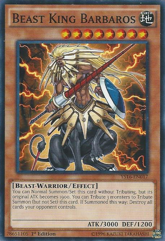 Beast King Barbaros [YS16-EN017] Common Yu-Gi-Oh!