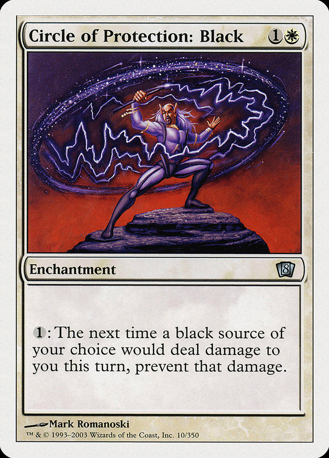 Circle of Protection: Black [Eighth Edition] Magic: The Gathering