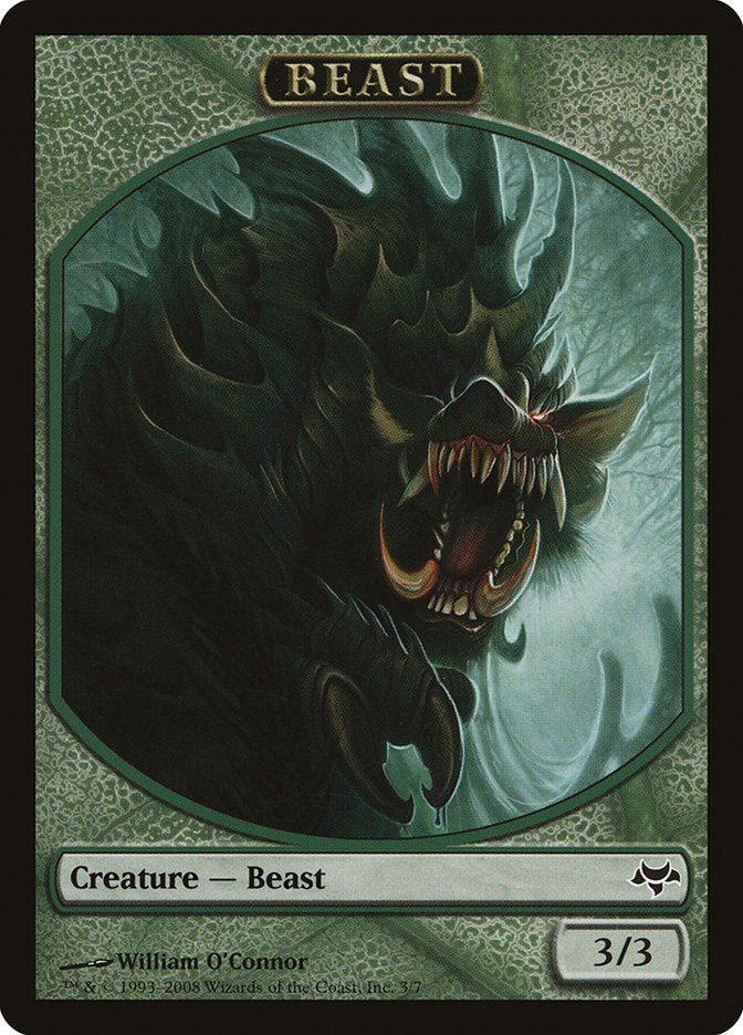 Beast Token [Eventide Tokens] Magic: The Gathering