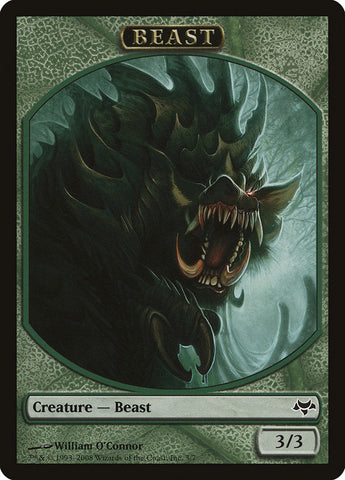 Beast Token [Eventide Tokens] Magic: The Gathering