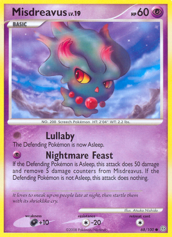 Misdreavus (68/100) [Diamond & Pearl: Stormfront] Pokémon