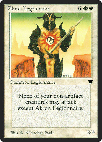 Akron Legionnaire [Legends] Magic: The Gathering