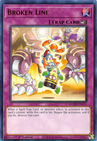 Broken Line [MGED-EN151] Rare Yu-Gi-Oh!