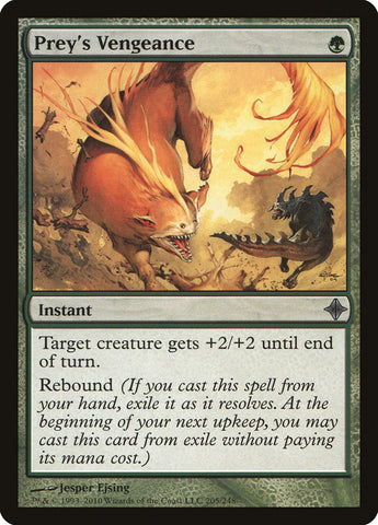 Prey's Vengeance [Rise of the Eldrazi] Magic: The Gathering