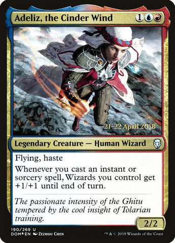 Adeliz, the Cinder Wind [Dominaria Prerelease Promos] Magic: The Gathering