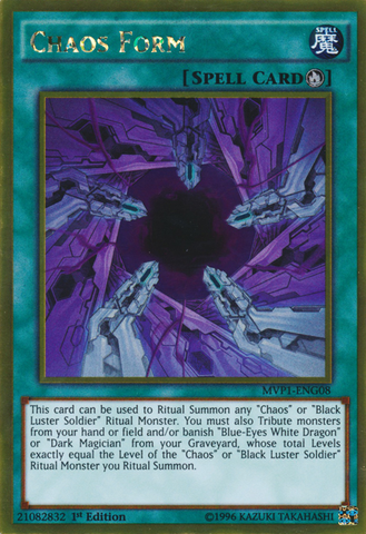Chaos Form [MVP1-ENG08] Gold Rare Yu-Gi-Oh!