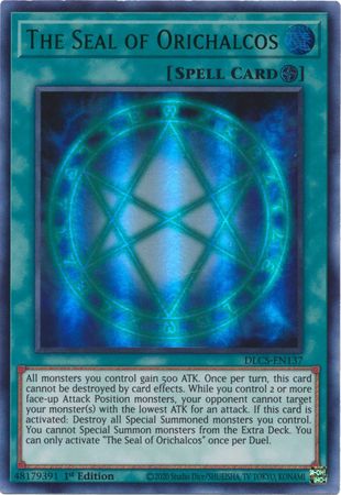The Seal of Orichalcos (Green) [DLCS-EN137] Ultra Rare Yu-Gi-Oh!