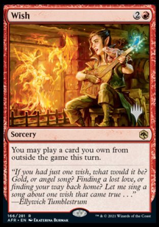 Wish (Promo Pack) [Dungeons & Dragons: Adventures in the Forgotten Realms Promos] Magic: The Gathering
