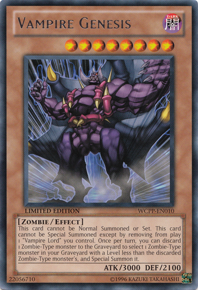 Vampire Genesis [WCPP-EN010] Rare Yu-Gi-Oh!