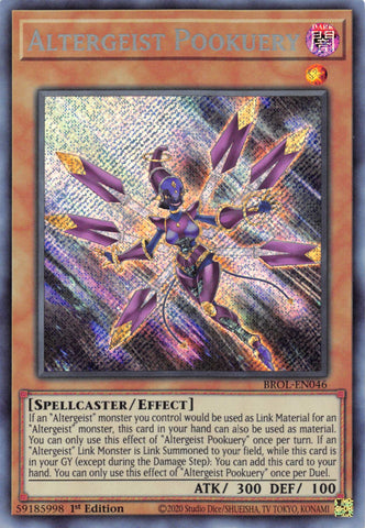 Altergeist Pookuery [BROL-EN046] Secret Rare Yu-Gi-Oh!