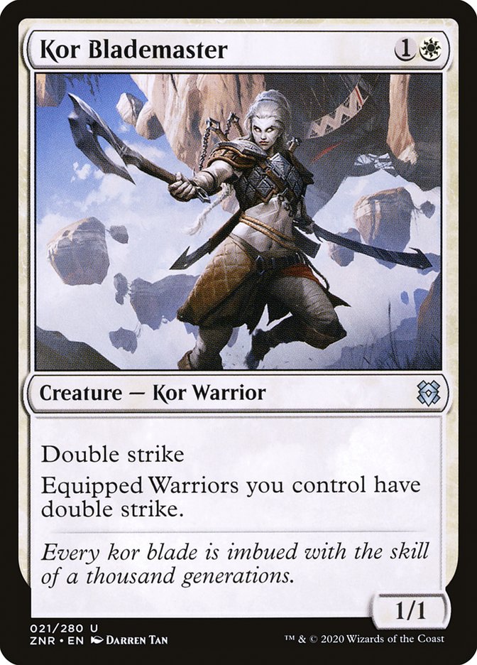 Kor Blademaster [Zendikar Rising] Magic: The Gathering