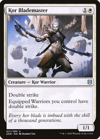 Kor Blademaster [Zendikar Rising] Magic: The Gathering