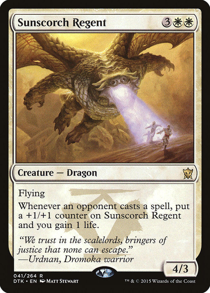 Sunscorch Regent [Dragons of Tarkir] Magic: The Gathering
