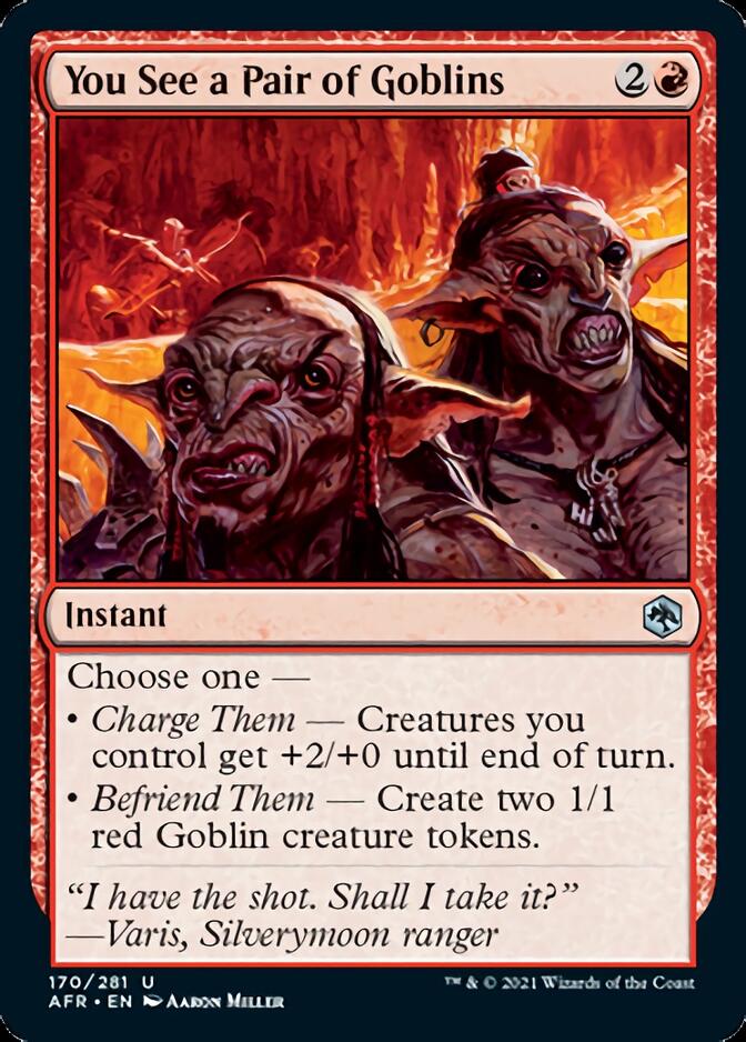 You See a Pair of Goblins [Dungeons & Dragons: Adventures in the Forgotten Realms] Magic: The Gathering