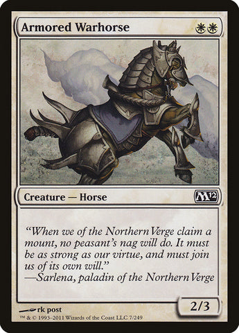 Armored Warhorse [Magic 2012] Magic: The Gathering