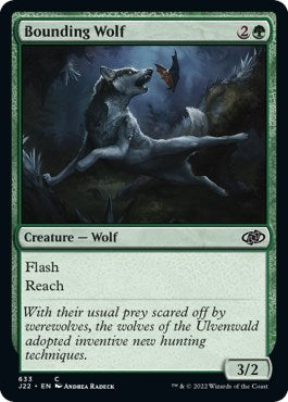 Bounding Wolf [Jumpstart 2022] Magic: The Gathering
