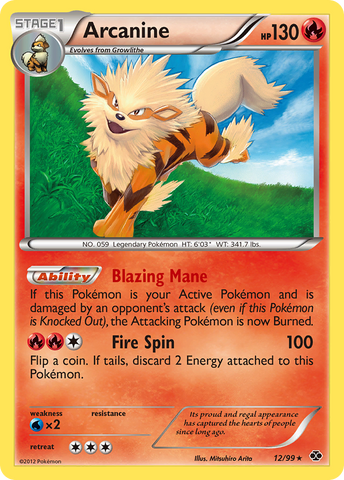 Arcanine (12/99) [Black & White: Next Destinies] Pokémon