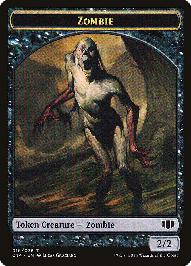 Germ // Zombie (016/036) Double-Sided Token [Commander 2014 Tokens] Magic: The Gathering