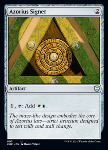 Azorius Signet [Kaldheim Commander] Magic: The Gathering