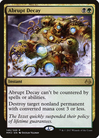 Abrupt Decay [Modern Masters 2017] Magic: The Gathering