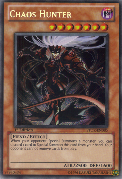 Chaos Hunter [STOR-EN085] Secret Rare Yu-Gi-Oh!