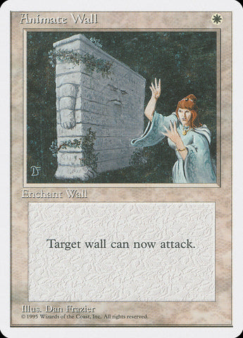 Animate Wall [Fourth Edition] Magic: The Gathering