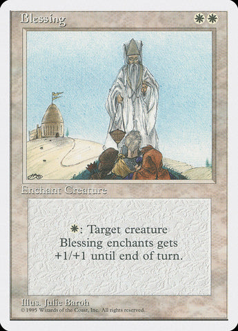Blessing [Fourth Edition] Magic: The Gathering