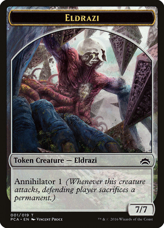 Eldrazi Spawn (003) // Eldrazi Double-Sided Token [Planechase Anthology Tokens] Magic: The Gathering