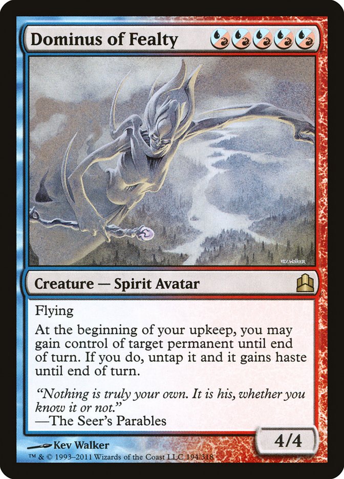 Dominus of Fealty [Commander 2011] Magic: The Gathering