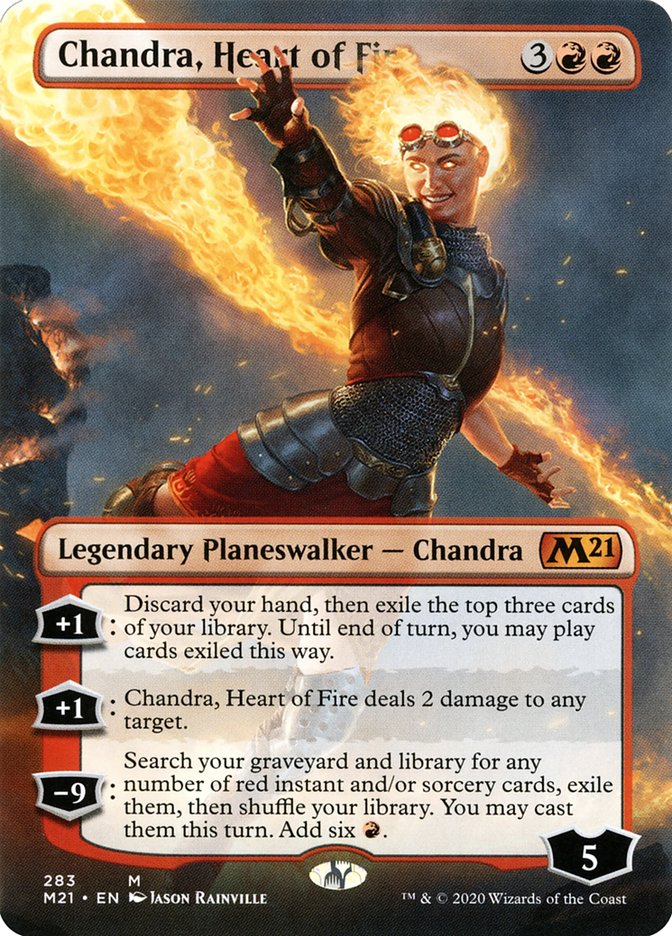 Chandra, Heart of Fire (Borderless) [Core Set 2021] Magic: The Gathering