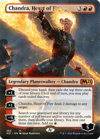 Chandra, Heart of Fire (Borderless) [Core Set 2021] Magic: The Gathering