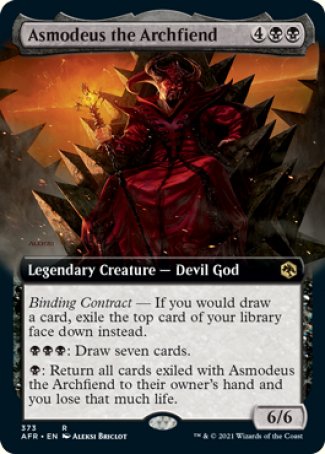 Asmodeus the Archfiend (Extended Art) [Dungeons & Dragons: Adventures in the Forgotten Realms] Magic: The Gathering