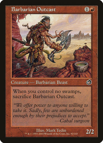 Barbarian Outcast [Torment] Magic: The Gathering