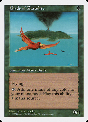 Birds of Paradise [Fifth Edition] Magic: The Gathering