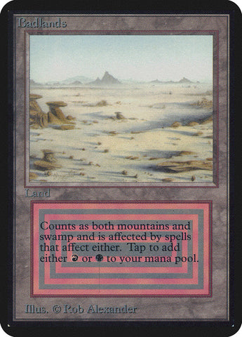 Badlands [Alpha Edition] Magic: The Gathering