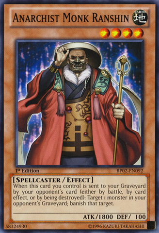 Anarchist Monk Ranshin [BP02-EN092] Mosaic Rare Yu-Gi-Oh!