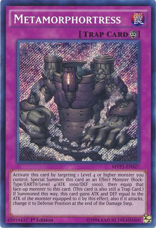Metamorphortress [MVP1-ENS27] Secret Rare Yu-Gi-Oh!