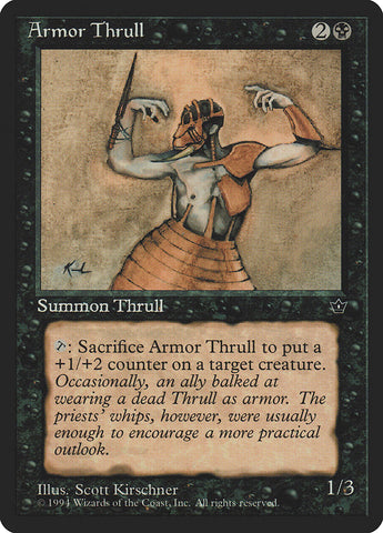 Armor Thrull (Scott Kirschner) [Fallen Empires] Magic: The Gathering