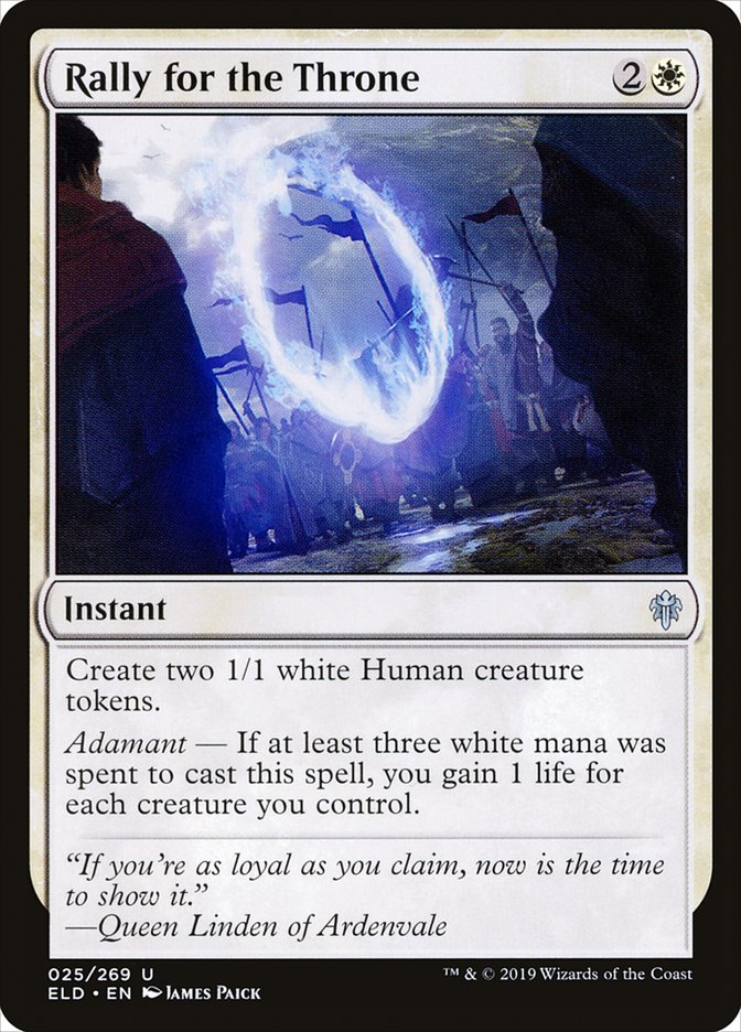 Rally for the Throne [Throne of Eldraine] Magic: The Gathering