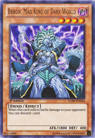 Brron, Mad King of Dark World [LCJW-EN244] Ultra Rare Yu-Gi-Oh!
