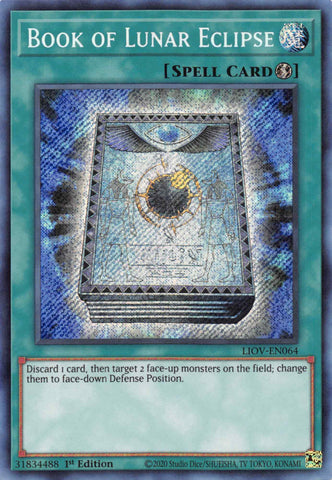 Book of Lunar Eclipse [LIOV-EN064] Secret Rare Yu-Gi-Oh!