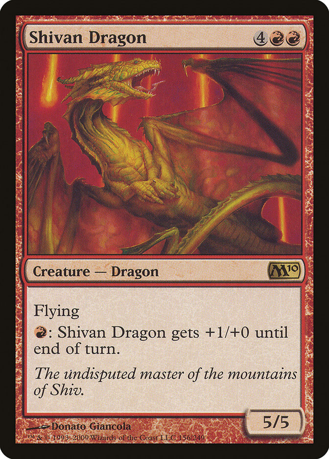 Shivan Dragon [Magic 2010] Magic: The Gathering