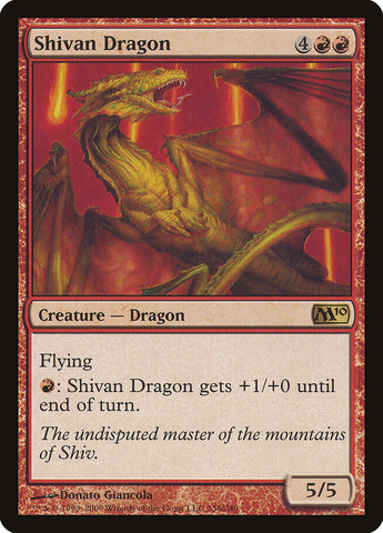 Shivan Dragon [Magic 2010] Magic: The Gathering