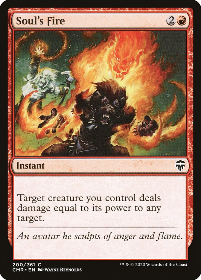 Soul's Fire [Commander Legends] Magic: The Gathering