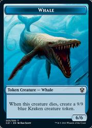Beast (010) // Whale Double-Sided Token [Commander 2021 Tokens] Magic: The Gathering